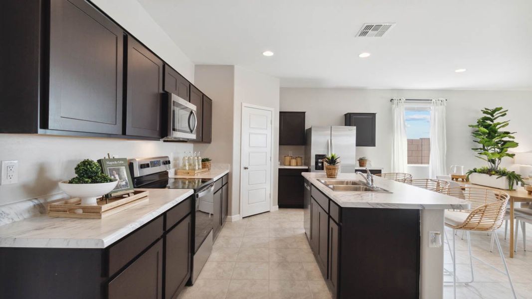Furnished interior view inside a new home in Sorrento, Maricopa (Image 4). Furnished interior view inside a new home in Sorrento, Maricopa (Image 4).
