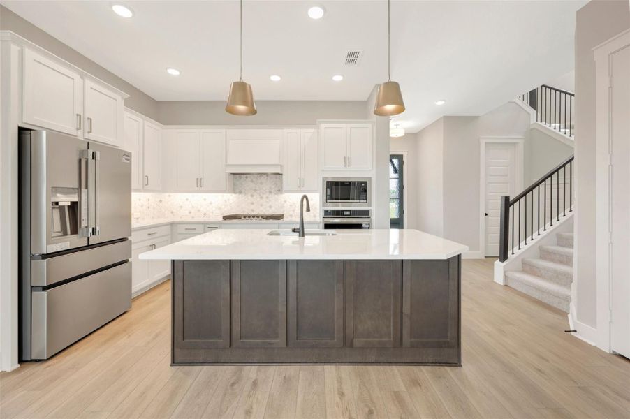 Furnished interior view inside a new home in Elyson - Grove Row Collection, Katy (Image 11).