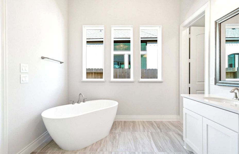 Furnished interior view inside a new home in The Highlands 55′, Porter (Image 28).
