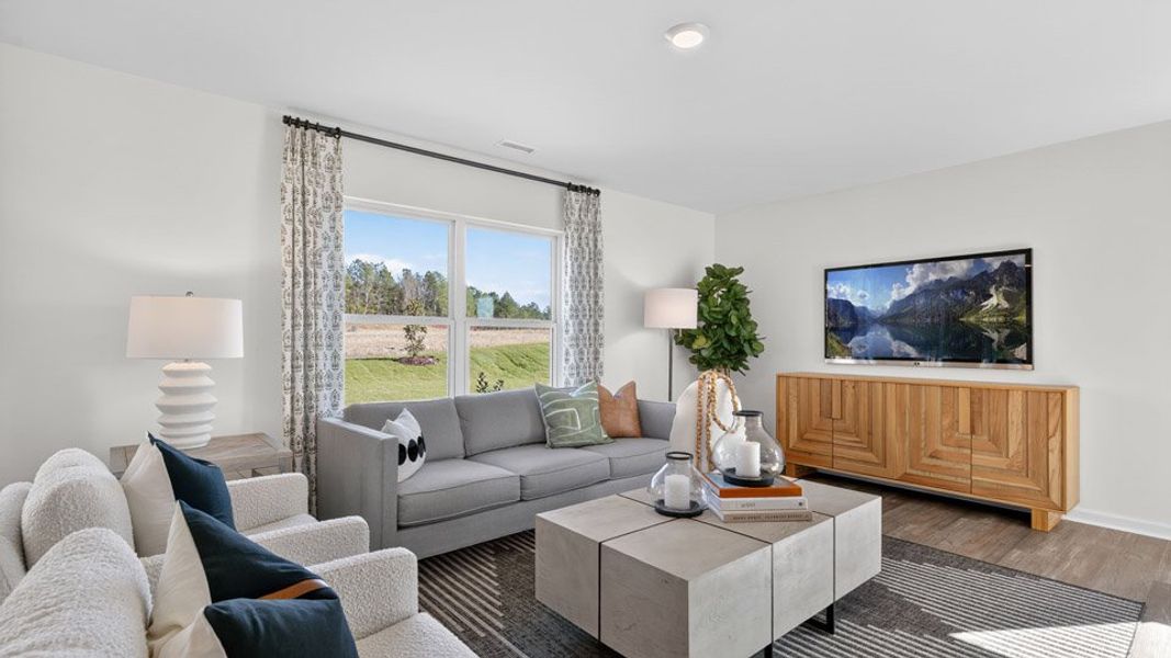 Furnished interior view inside a new home in Madeline Farm, New Bern (Image 16). Furnished interior view inside a new home in Madeline Farm, New Bern (Image 16).