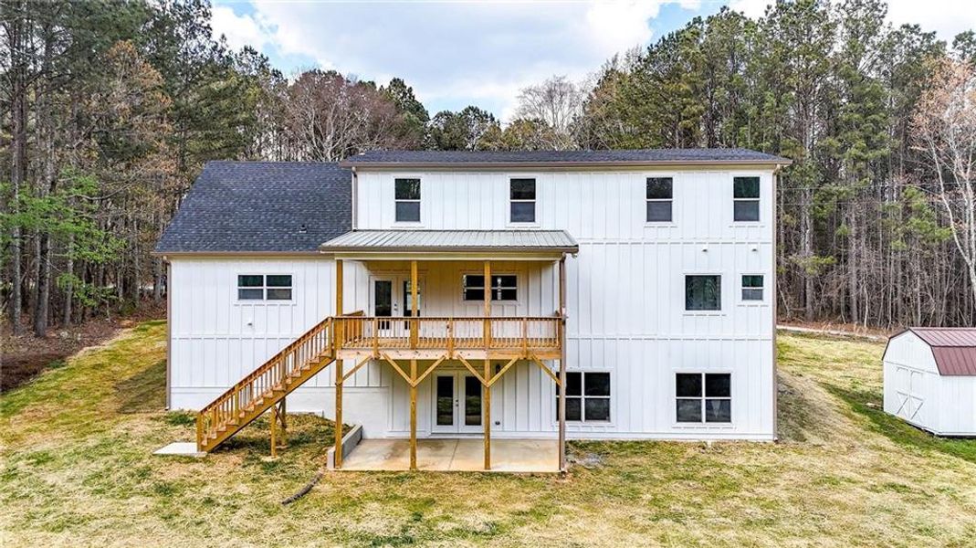 Exterior details and patio area of a home in , Rockmart (Image 34).