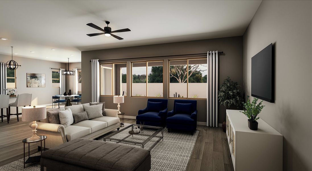 Representative furnished interior of a home built from the Iris Plan 60-1 by Tri Pointe Homes in Whispering Hills, Laveen (Image 6).
