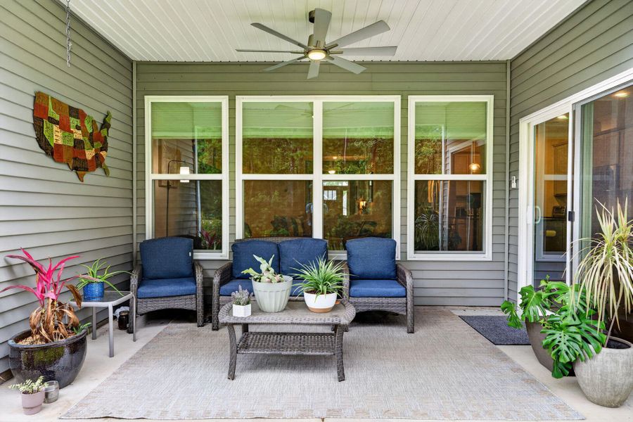 Exterior details and patio area of a home in , Ridgeville (Image 3).