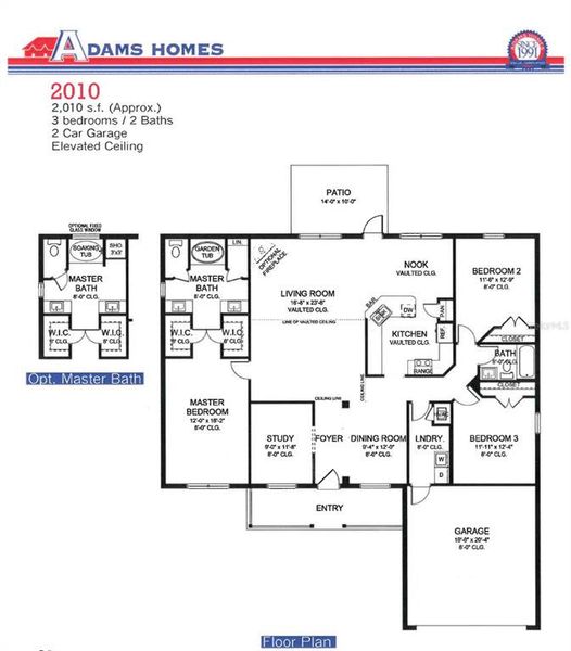 2D floor plan layout of this home in North Port, North Port, FL (Image 3). 2D floor plan layout of this home in North Port, North Port, FL (Image 3).