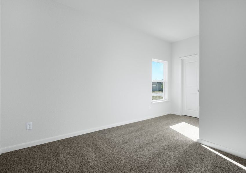 The secondary bedrooms are a great space for children's bedrooms or guest rooms.