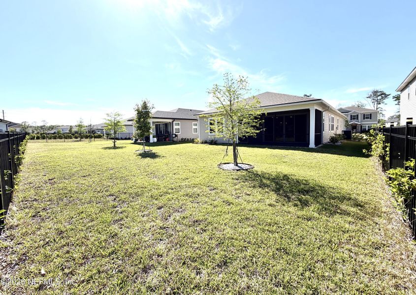 Exterior details and patio area of a home in Seasons at TrailMark, St. Augustine (Image 41).