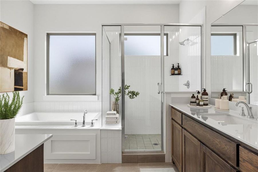 Furnished interior view inside a new home in Chatham Reserve, Providence Village (Image 10).