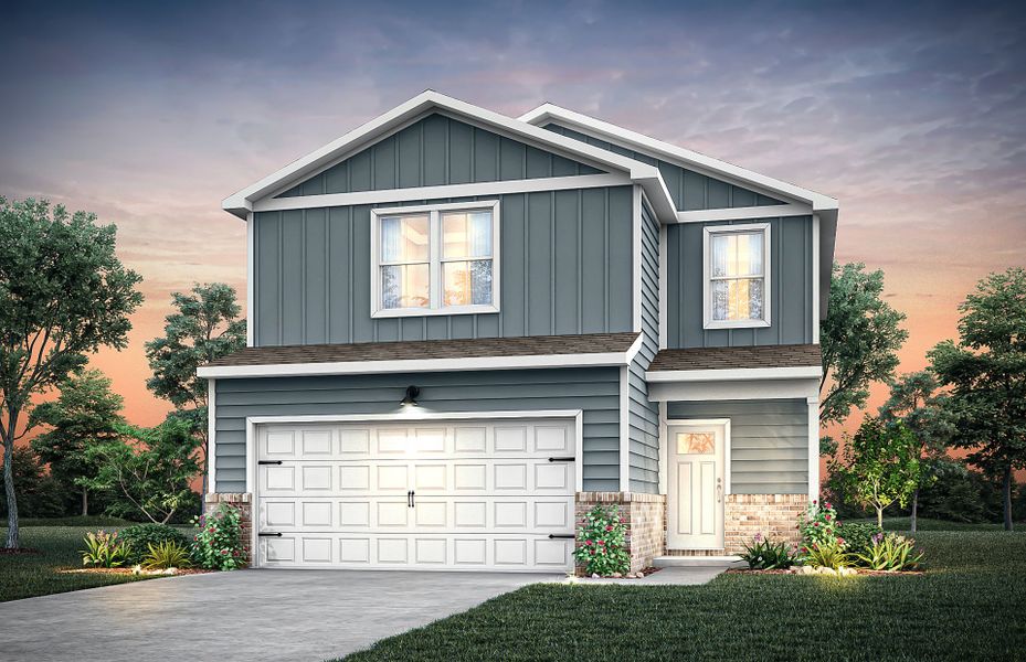 Representative exterior photo of a completed home built from the Oriole by Centex in Baxley Park, Jonesboro, GA (Image 2). Representative exterior photo of a completed home built from the Oriole by Centex in Baxley Park, Jonesboro, GA (Image 2).