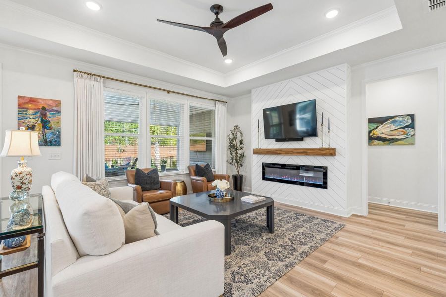Furnished interior view inside a new home in Del Webb Charleston at Nexton, Summerville (Image 16).
