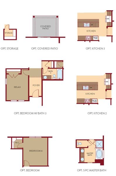 2D floor plan layout for the Serenity by View Homes in Skybrooke, Live Oak, TX (Image 4). 2D floor plan layout for the Serenity by View Homes in Skybrooke, Live Oak, TX (Image 4).