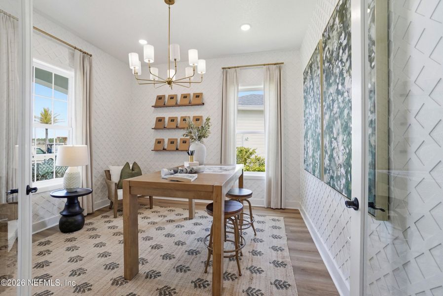 Furnished interior view inside a new home in , St. Augustine (Image 31).