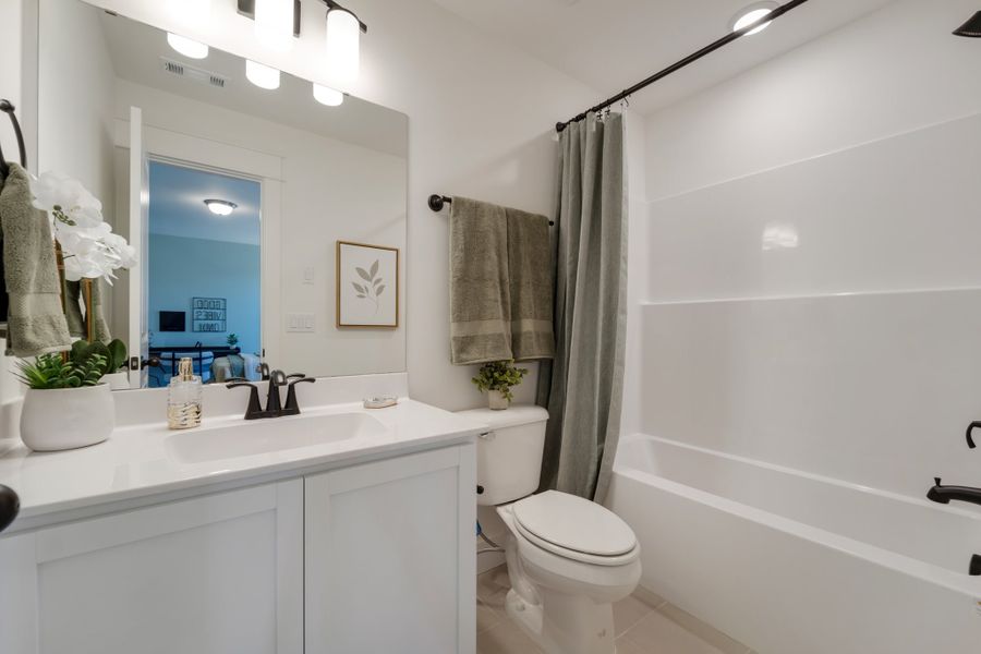 Representative furnished interior of a home built from the Concho by CastleRock Communities in Brush Creek, Fairview (Image 31).