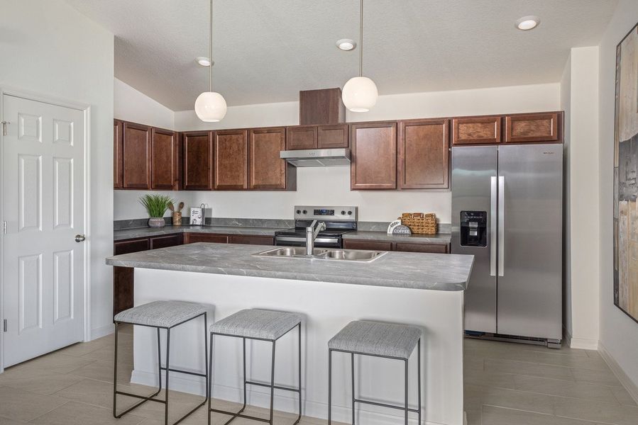 Representative furnished interior of a home built from the 1511 Modeled by KB Home in Chapel Manor I, Zephyrhills (Image 5).