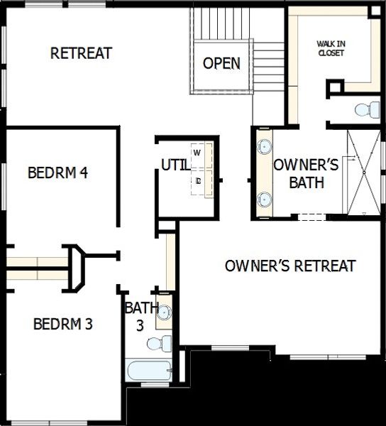 2D floor plan layout of this home in Tavolo at Soleo, San Tan Valley, AZ (Image 6). 2D floor plan layout of this home in Tavolo at Soleo, San Tan Valley, AZ (Image 6).