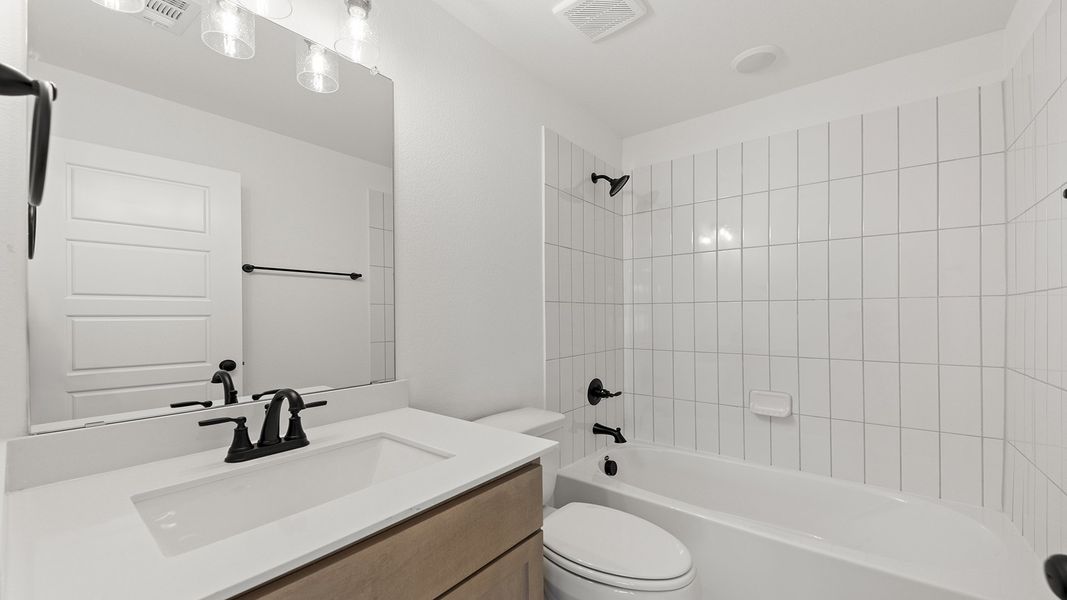 Furnished interior view inside a new home in Hillside Village 40s, Celina (Image 15).