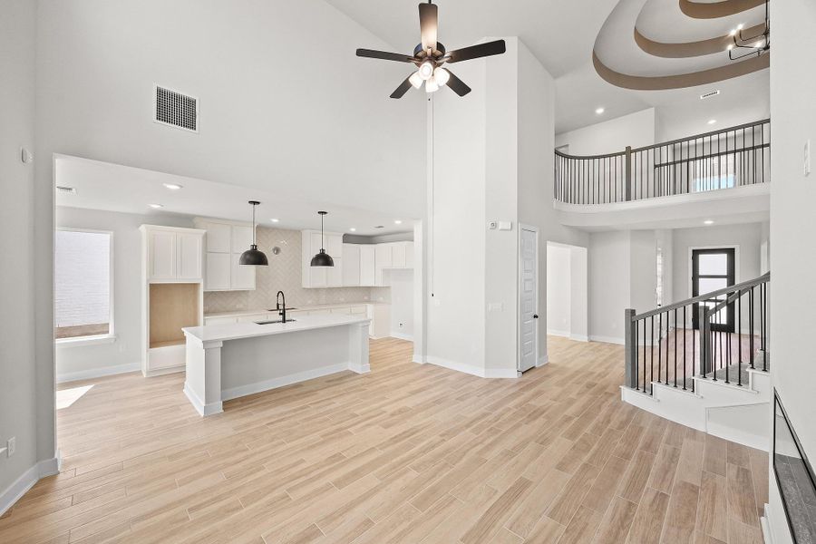 Furnished interior view inside a new home in Lakeside at Tessera - 50', Lago Vista (Image 6).