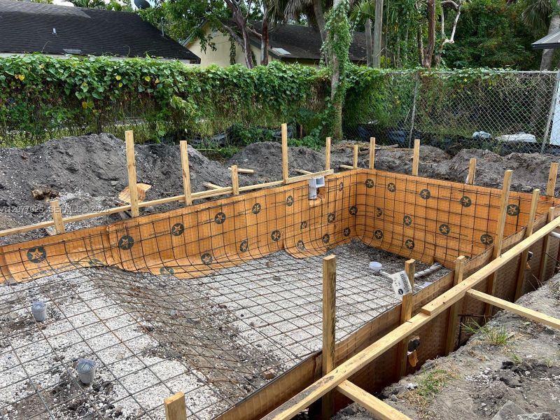 In-progress construction of a new home in , Fort Lauderdale, FL (Image 7).