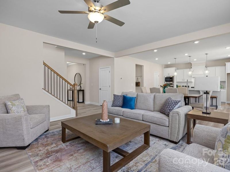 Furnished interior view inside a new home in Enclave at Belmont, Belmont (Image 8).