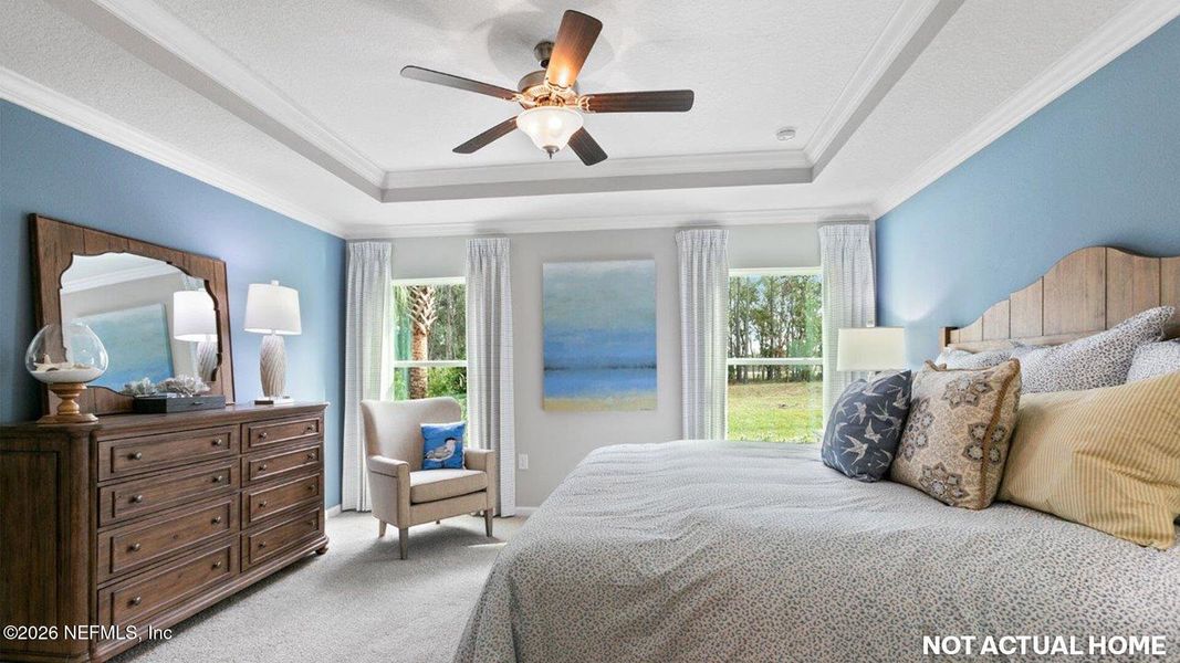 Furnished interior view inside a new home in American Village, Palm Coast (Image 19).