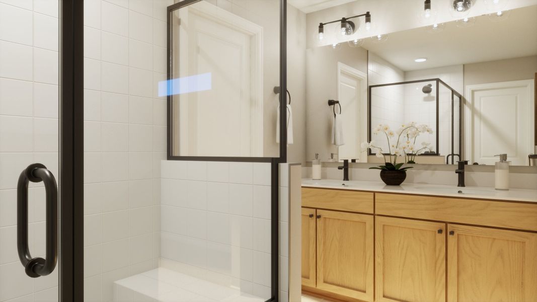 Representative furnished interior of a home built from the 2213 by Risewell Homes in Windler, Aurora (Image 9).