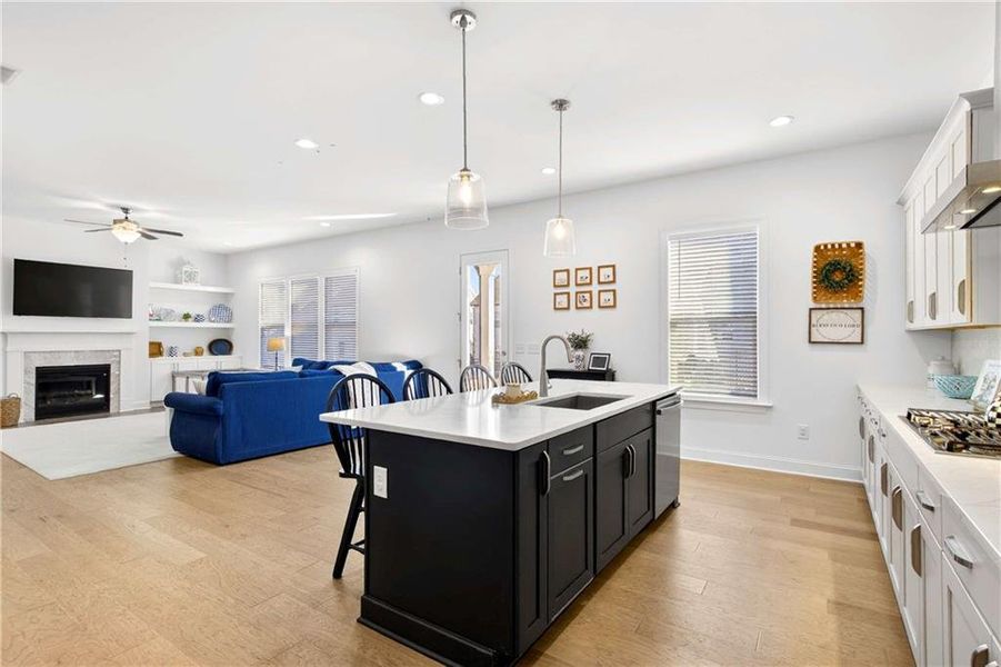 Furnished interior view inside a new home in East Harbor II at Chestatee, Dawsonville (Image 5).