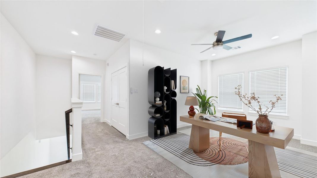 Virtually staged photo