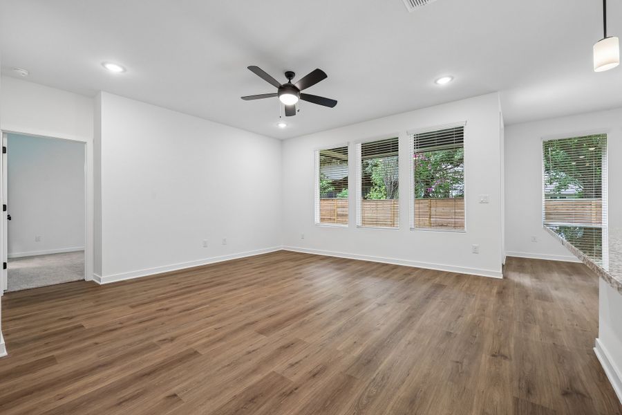 Representative unfurnished interior of a home built from the 4013 by Risewell Homes in Parkton Square, Kyle (Image 13).