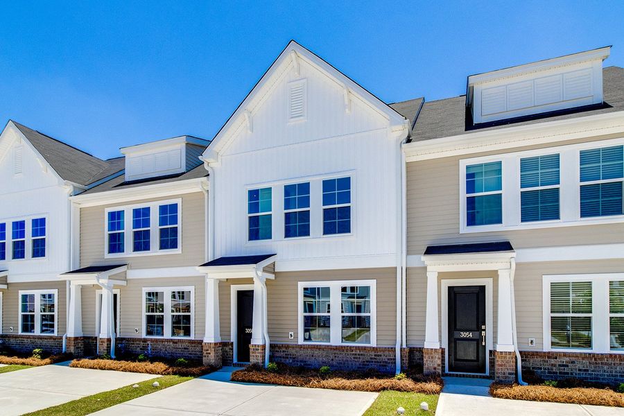 Front exterior of a new home in Astoria, Columbia, SC, highlighting curb appeal (Image 18). Front exterior of a new home in Astoria, Columbia, SC, highlighting curb appeal (Image 18).