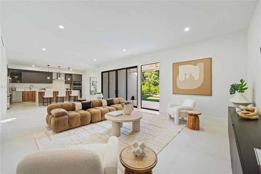 Furnished interior view inside a new home in , Miami (Image 24).