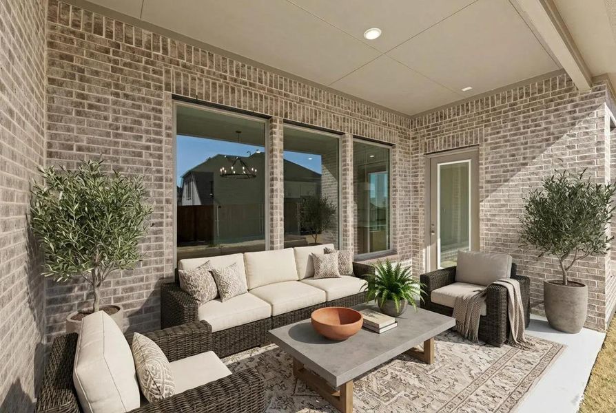The Adley B Outdoor Living Area