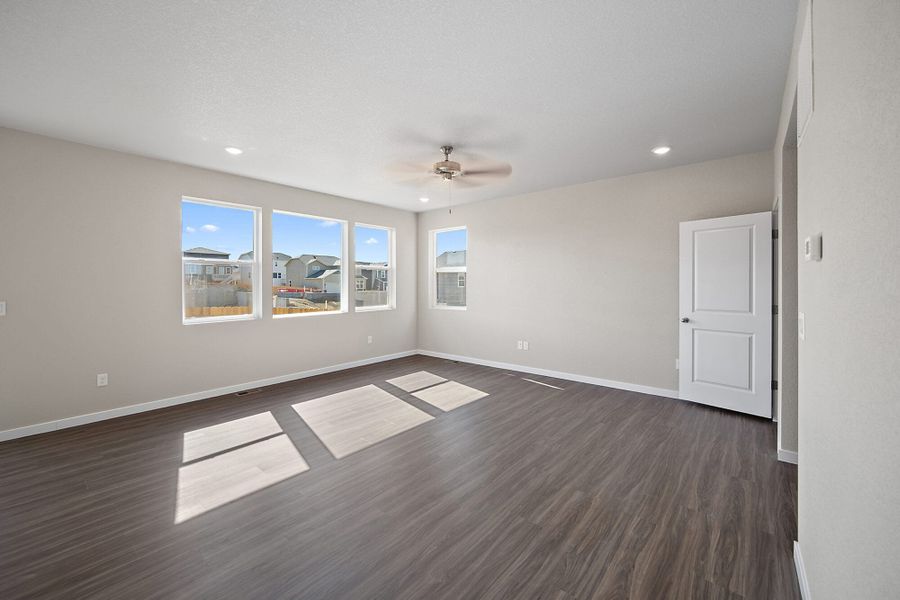 Spacious, unfurnished interior of a new home in Ridge at Lorson Ranch, Colorado Springs (Image 18). Spacious, unfurnished interior of a new home in Ridge at Lorson Ranch, Colorado Springs (Image 18).