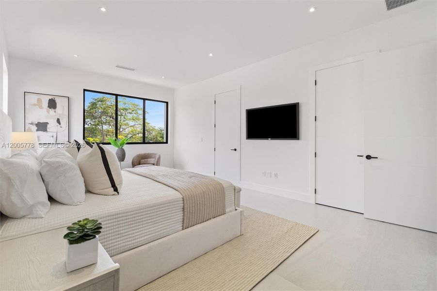 Furnished interior view inside a new home in , Miami (Image 15).