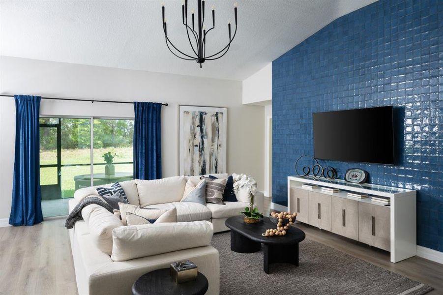 Furnished interior view inside a new home in Cherrywood Preserve, Ocala (Image 2).