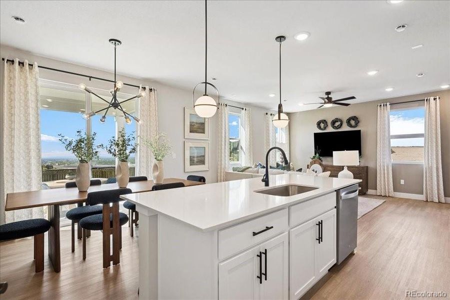 Furnished interior view inside a new home in Coyote Creek, Fort Lupton (Image 16). Furnished interior view inside a new home in Coyote Creek, Fort Lupton (Image 16).
