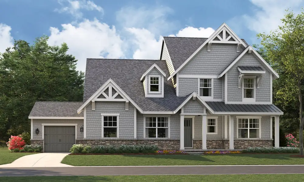 Representative exterior photo of a completed home built from the Marin by Classica Homes in McLean - Hunts Point, Belmont, NC (Image 2).