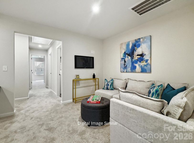 Furnished interior view inside a new home in Bailey Run, Charlotte (Image 13).