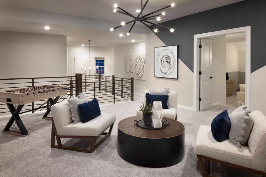 Furnished interior view inside a new home in Crescent Bluff, Georgetown (Image 17).