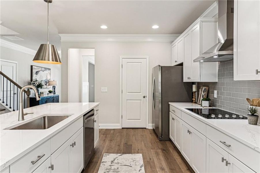 Furnished interior view inside a new home in , Flowery Branch (Image 8).