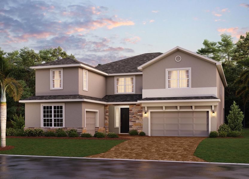Representative exterior photo of a completed home built from the Palmer Executive by Risewell Homes in Bargrove Estates, Mount Dora, FL (Image 25).