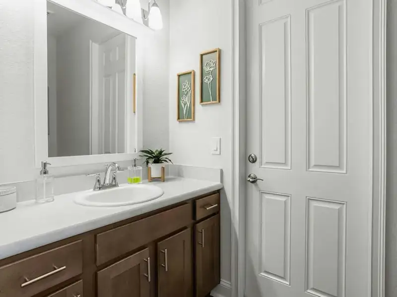 A hall bath serves bedroom 4 and guests - Waylyn by Highland Homes