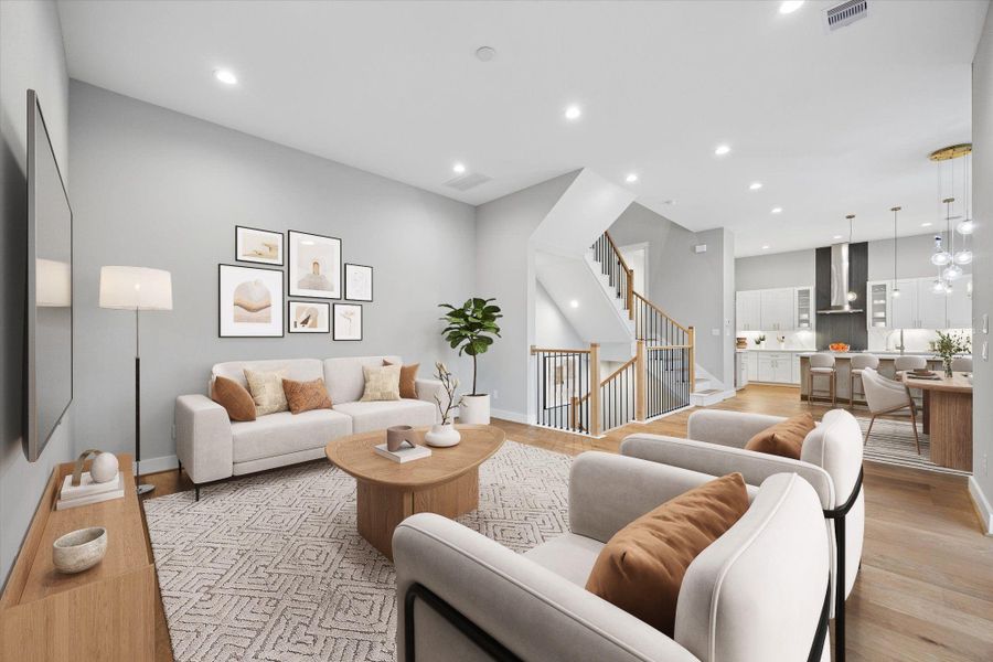Furnished interior view inside a new home in , Houston (Image 20).