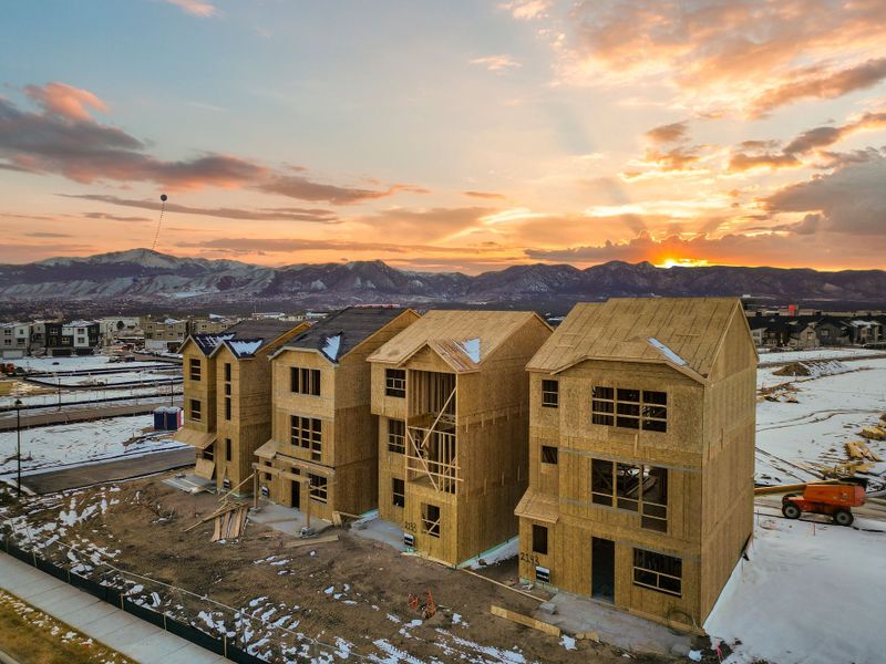 In-progress construction of a new home in Parkside at Victory Ridge, Colorado Springs, CO (Image 27). In-progress construction of a new home in Parkside at Victory Ridge, Colorado Springs, CO (Image 27).