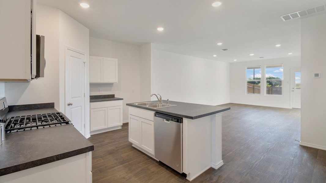 Furnished interior view inside a new home in Wayside, Uhland (Image 7).
