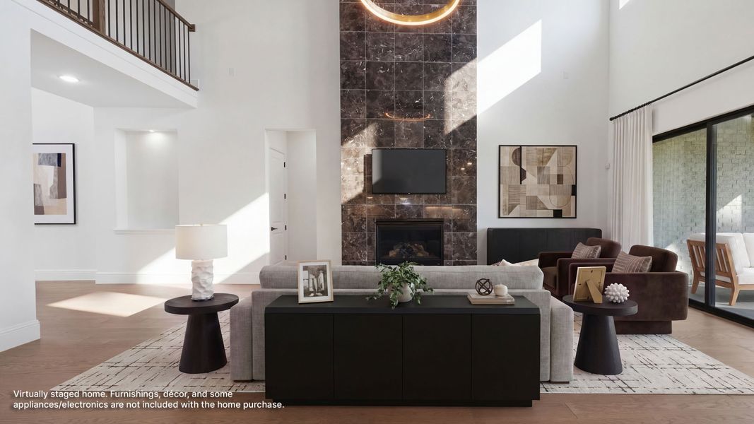 Furnished interior view inside a new home in Star Trail, Prosper (Image 9).