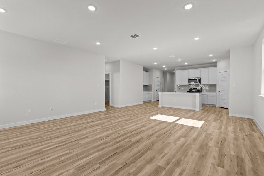 A large empty kitchen.