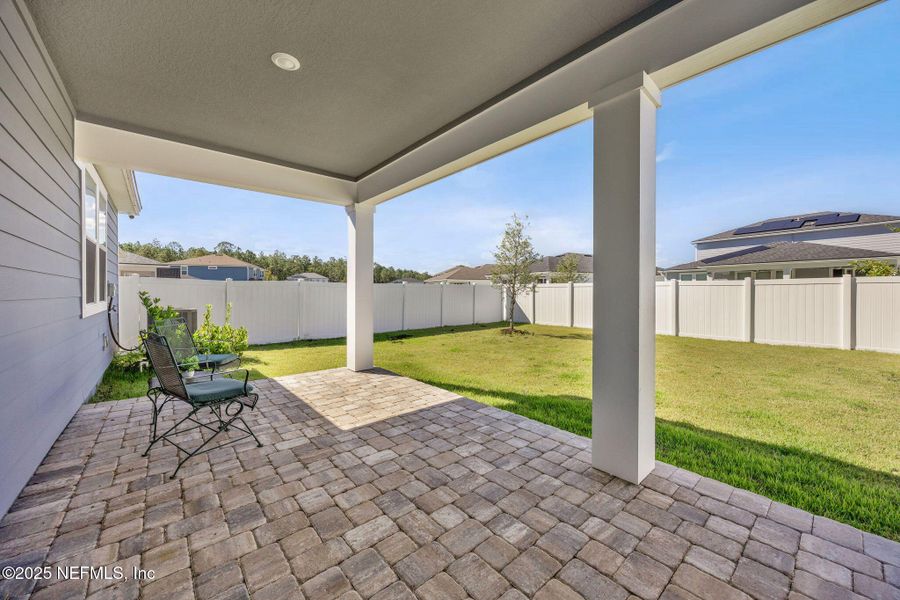Exterior details and patio area of a home in Forest Park at Wildlight, Yulee (Image 23). Exterior details and patio area of a home in Forest Park at Wildlight, Yulee (Image 23).