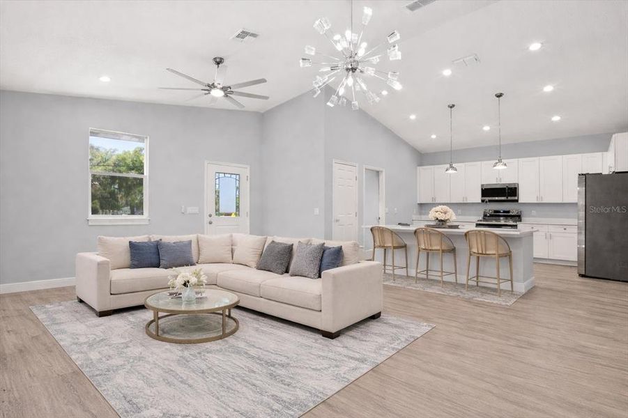 Furnished interior view inside a new home in , Deland (Image 7). Furnished interior view inside a new home in , Deland (Image 7).