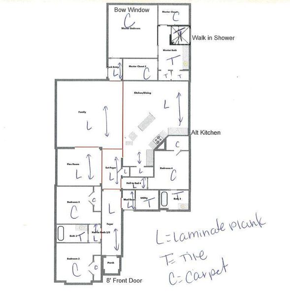 2D floor plan layout of this home in Wildtree, Magnolia, TX (Image 2). 2D floor plan layout of this home in Wildtree, Magnolia, TX (Image 2).