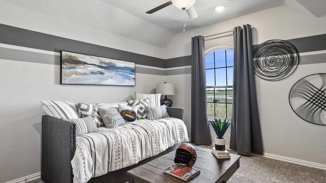 Furnished interior view inside a new home in Anna Ranch, Anna (Image 18). Furnished interior view inside a new home in Anna Ranch, Anna (Image 18).