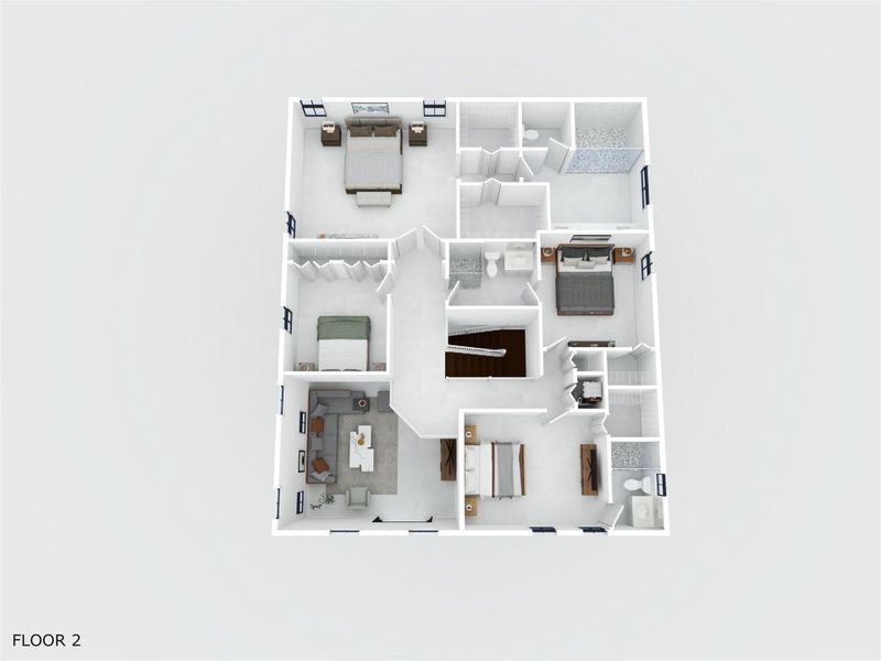 2D floor plan layout of this home in , Miami, FL (Image 3).